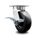 Service Caster 6 Inch Kingpinless Polyolefin Wheel Swivel Caster with Brake SCC-KP30S620-POR-SLB - alternate 1